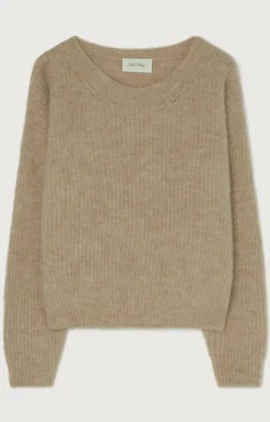 American Vintage Women'S Jumper East Beige Melange Best Sale