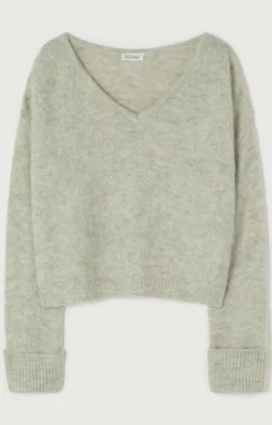 American Vintage Women'S Jumper East Powder Snow Melange Store
