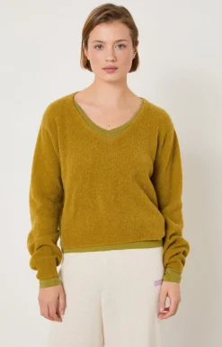 American Vintage Women'S Jumper Razpark Saffron Melange Outlet