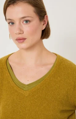 American Vintage Women'S Jumper Razpark Saffron Melange Outlet