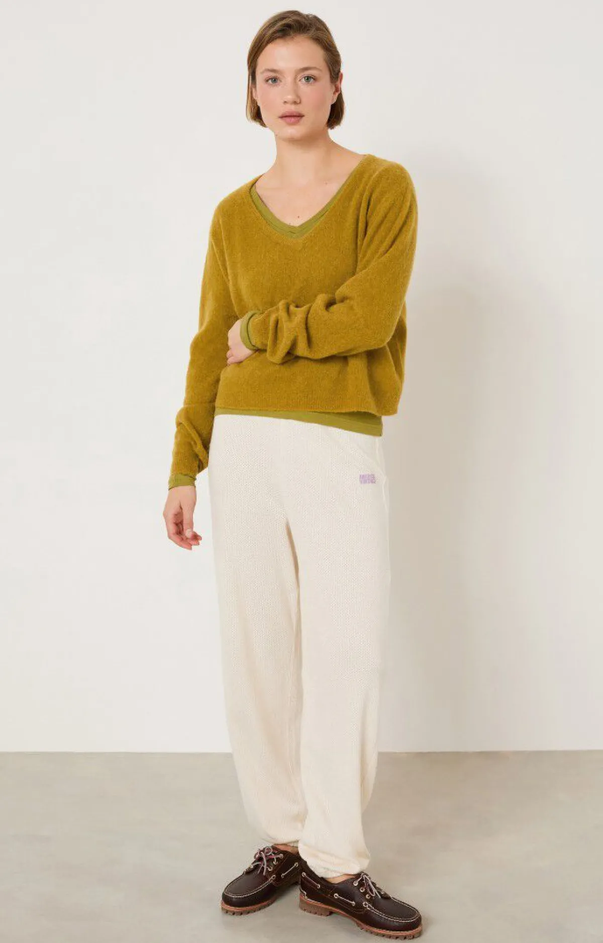 American Vintage Women'S Jumper Razpark Saffron Melange Outlet