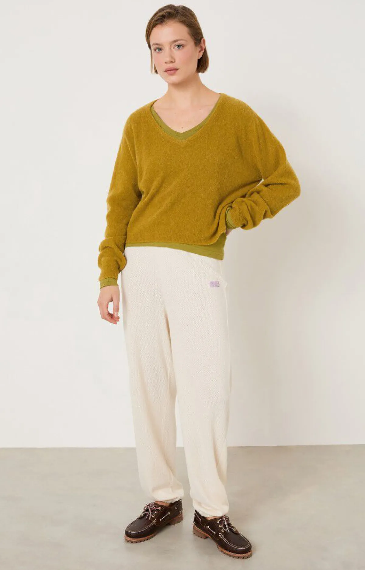 American Vintage Women'S Jumper Razpark Saffron Melange Outlet