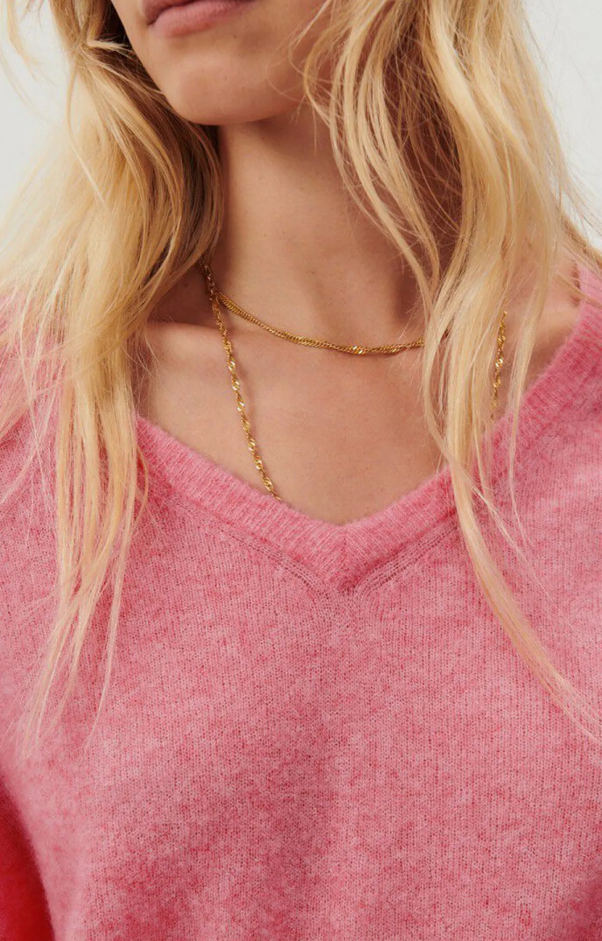 American Vintage Women'S Jumper Razpark Candy Pink Melange Flash Sale