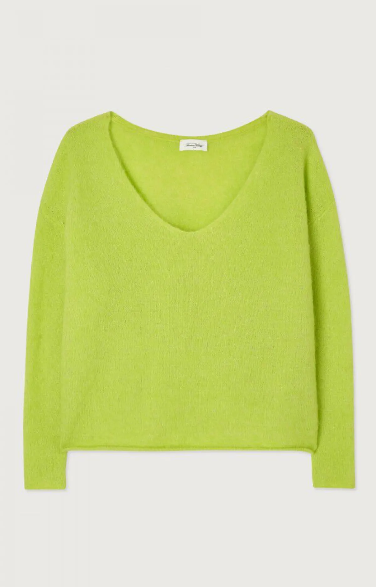 American Vintage Women'S Jumper Tyji Neon Yellow Flash Sale