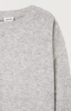 American Vintage Women'S Jumper Vitow Light Grey Melange Cheap