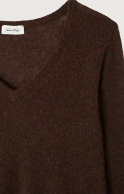 American Vintage Women'S Jumper Xinow Choco Black Melange Best Sale
