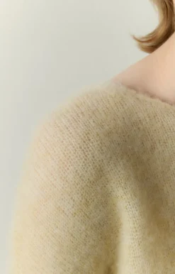American Vintage Women'S Jumper Yanbay Ecru Melange Store