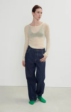 American Vintage Women'S Jumper Yocaburn Ecru Melange Shop
