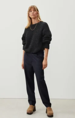 American Vintage Women'S Jumper Zolly Charcoal Melange New