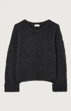 American Vintage Women'S Jumper Zolly Charcoal Melange New
