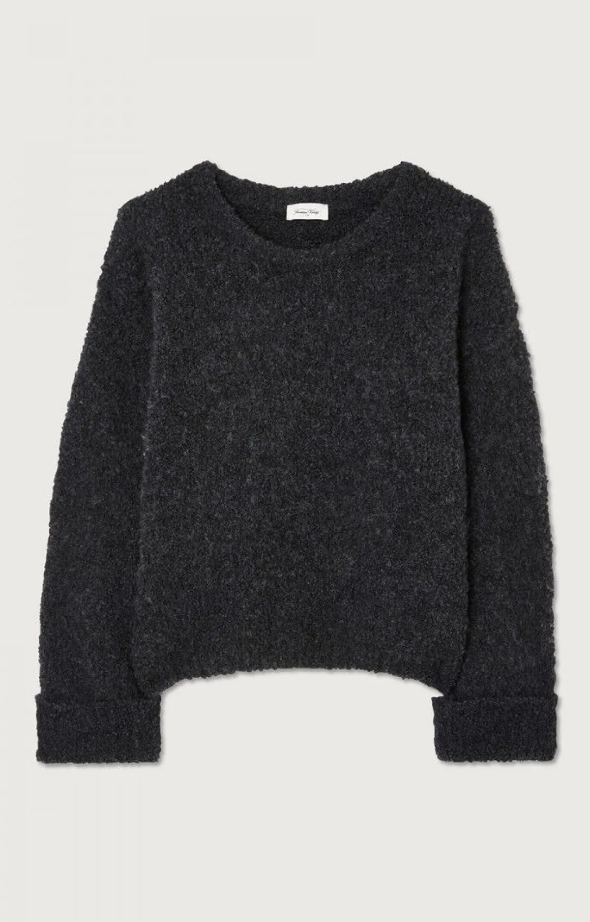 American Vintage Women'S Jumper Zolly Charcoal Melange New