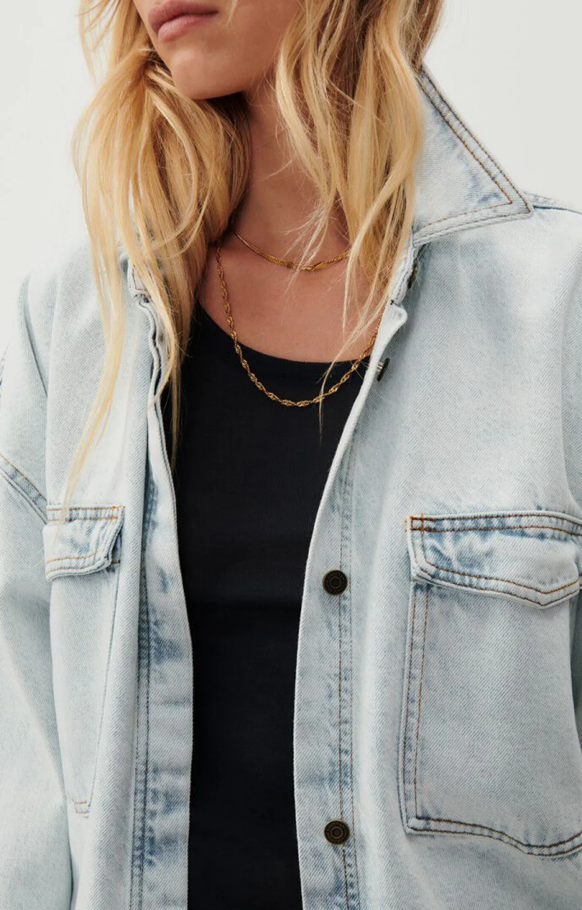 American Vintage Women'S Shirt Joybird Winter Bleached Online