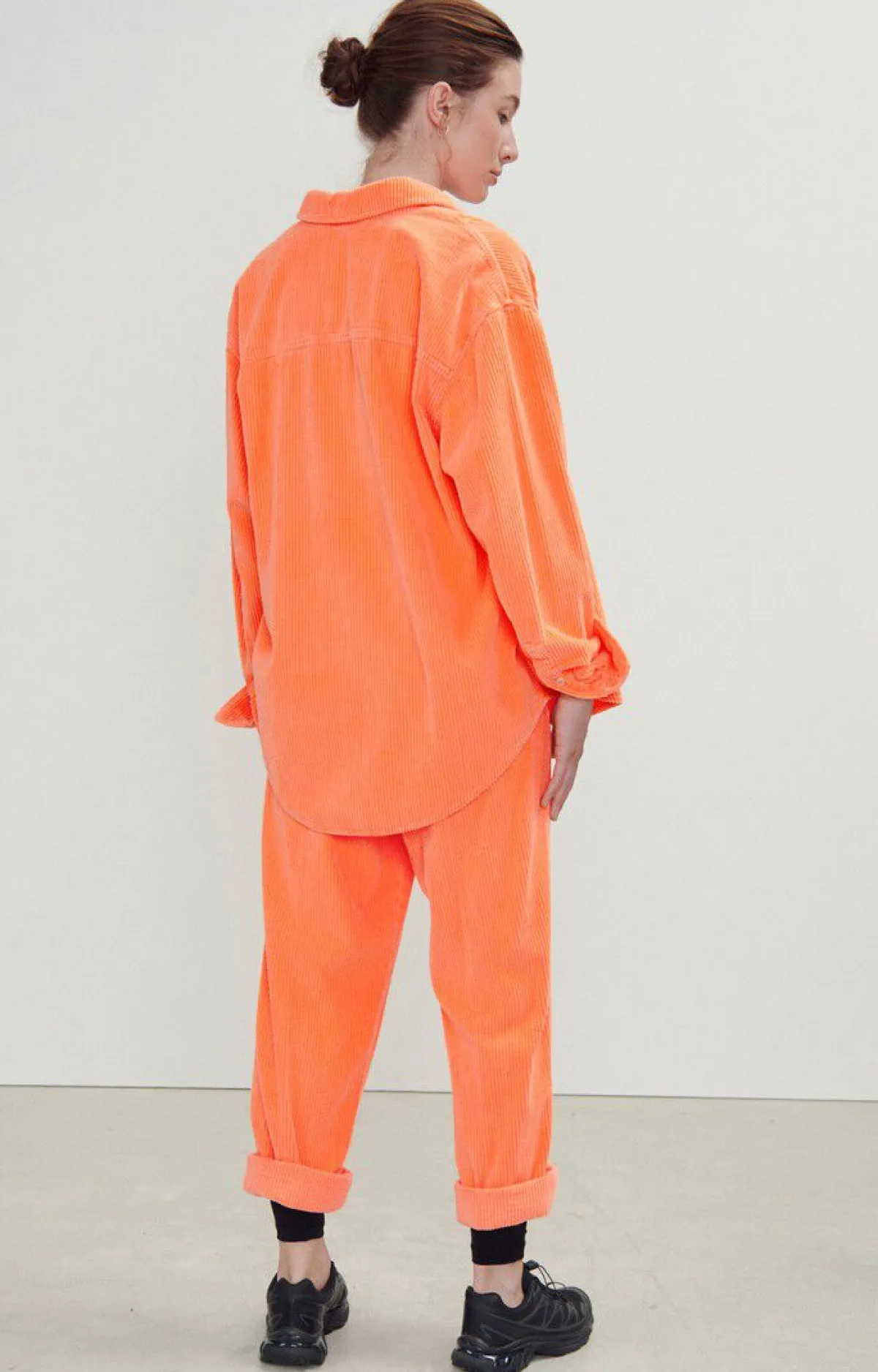American Vintage Women'S Shirt Padow Fluorescent Orange Hot