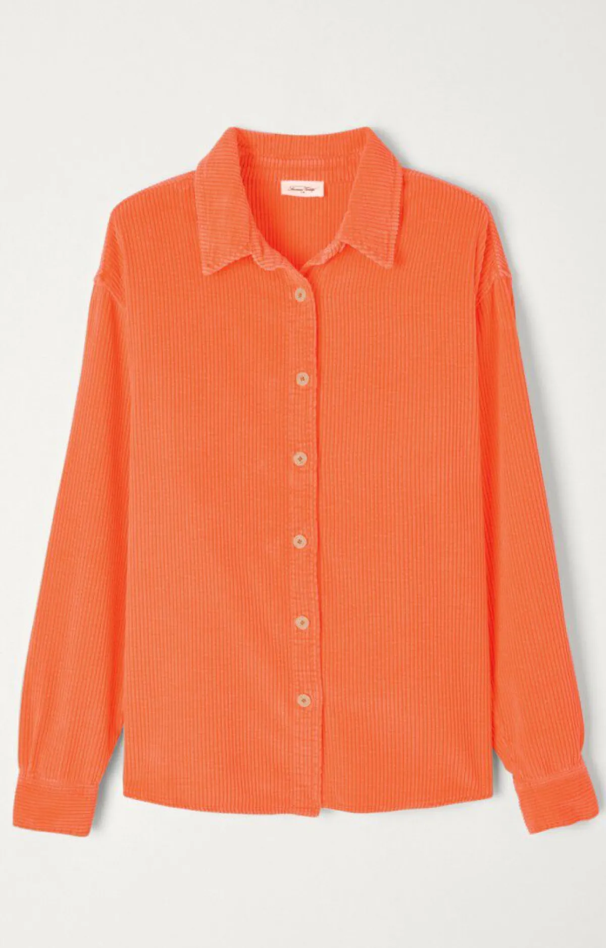 American Vintage Women'S Shirt Padow Fluorescent Orange Hot