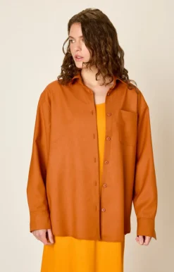 American Vintage Women'S Shirt Tabinsville Cinnamon Store
