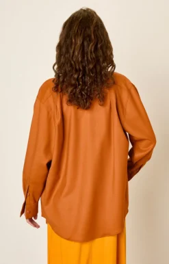 American Vintage Women'S Shirt Tabinsville Cinnamon Store