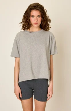 American Vintage Women'S Shorts Piwik Charcoal Melange Best Sale