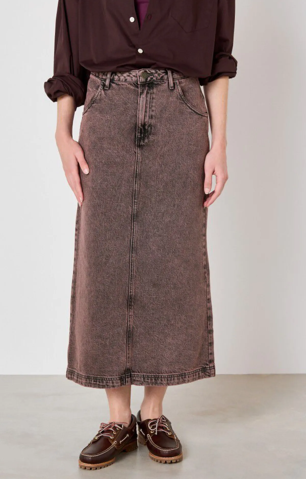 American Vintage Women'S Skirt Yopday Over Dye Pink Discount