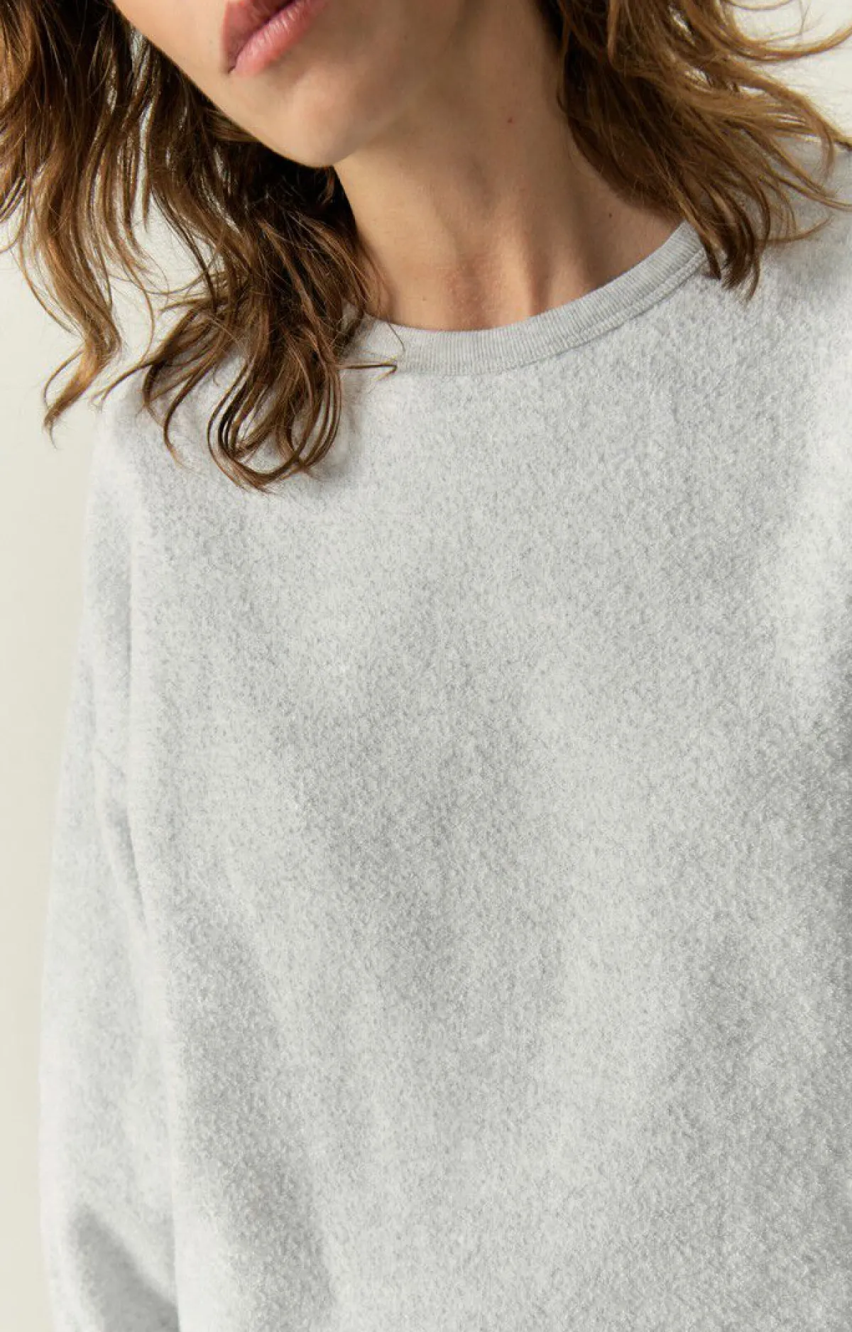 American Vintage Women'S Sweatshirt Bobypark Arctic Melange Discount