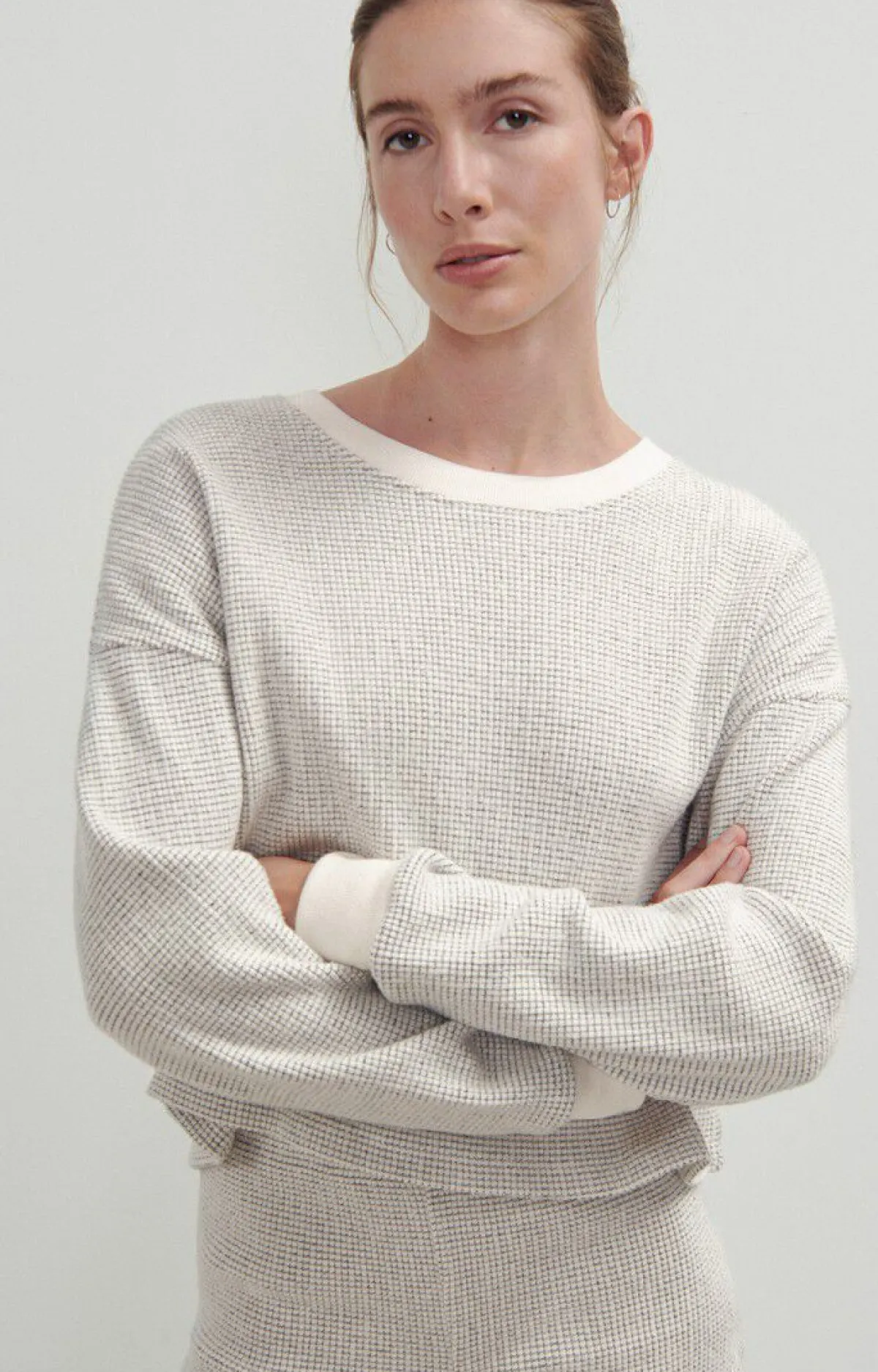 American Vintage Women'S Sweatshirt Gykotown Grey Tiles Hot