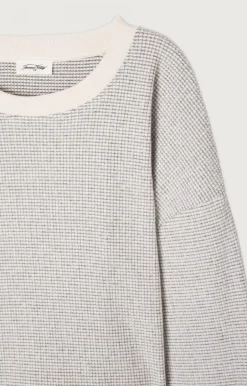 American Vintage Women'S Sweatshirt Gykotown Grey Tiles Hot