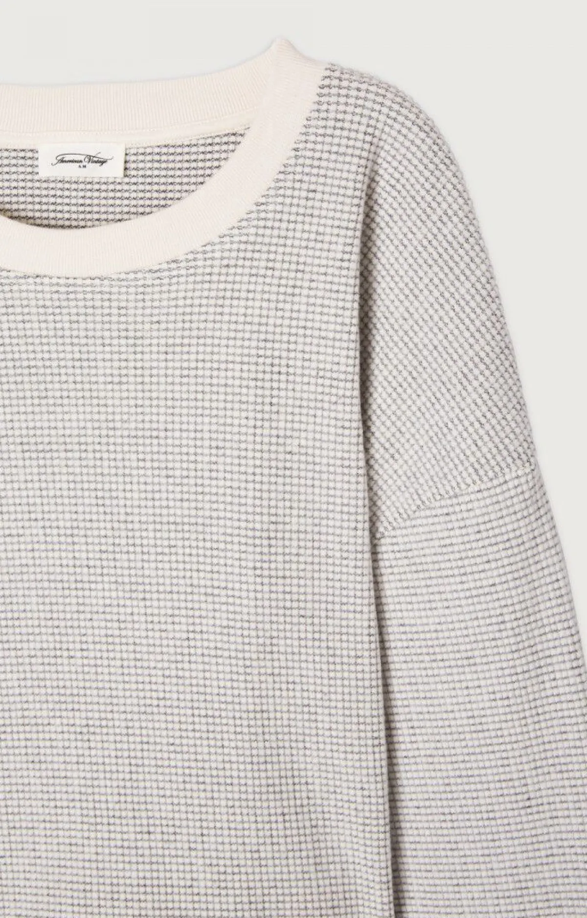American Vintage Women'S Sweatshirt Gykotown Grey Tiles Hot