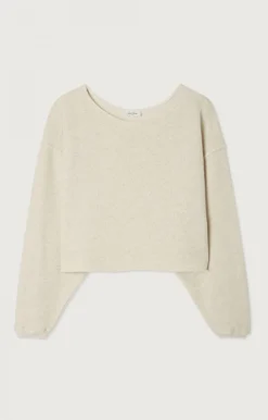 American Vintage Women'S Sweatshirt Itonay Ecru Melange Store