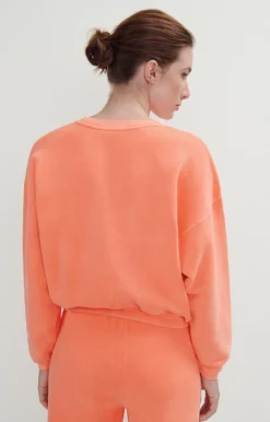 American Vintage Women'S Sweatshirt Izubird Fluorescent Orange Store