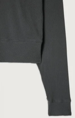 American Vintage Women'S Sweatshirt Piwik Charcoal Melange Flash Sale