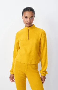 American Vintage Women'S Sweatshirt Pyboo Mustard Flash Sale