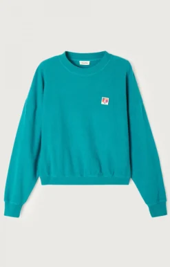 American Vintage Women'S Sweatshirt Rullow Duck Green Outlet