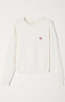 American Vintage Women'S Sweatshirt Rullow Ecru New