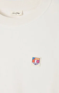 American Vintage Women'S Sweatshirt Rullow Ecru New