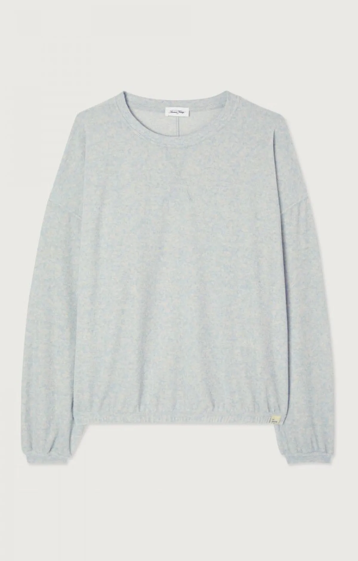 American Vintage Women'S Sweatshirt Ukoz Baby Blue Melange Cheap