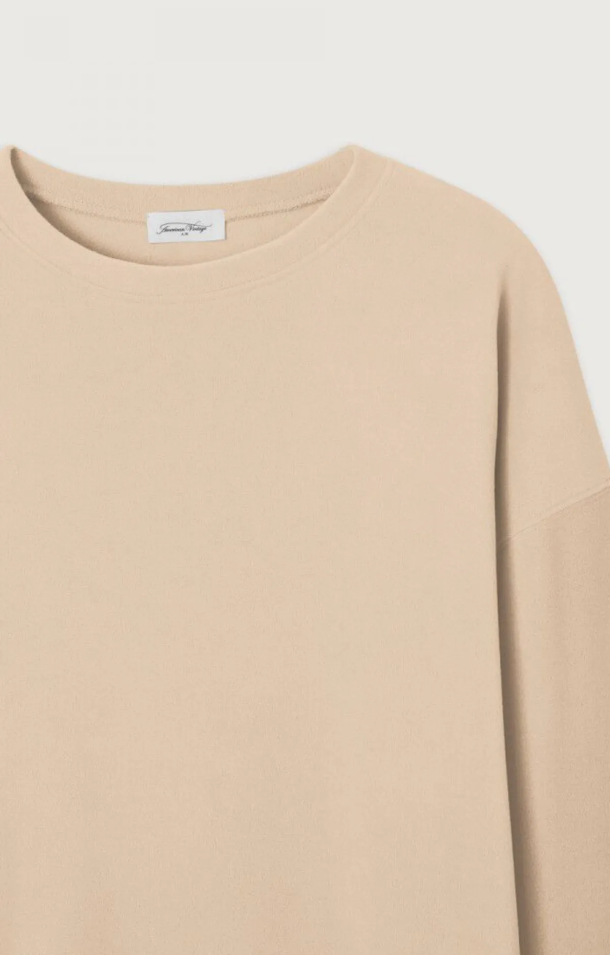 American Vintage Women'S Sweatshirt Wymotown Nude New