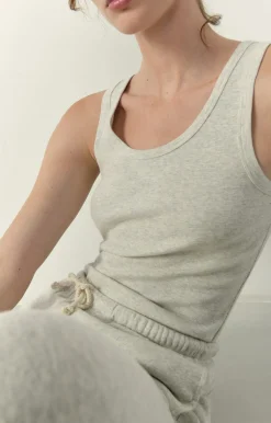 American Vintage Women'S Tank Top Bozy Melange Cream Online