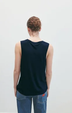 American Vintage Women'S Tank Top Jacksonville Navy Sale