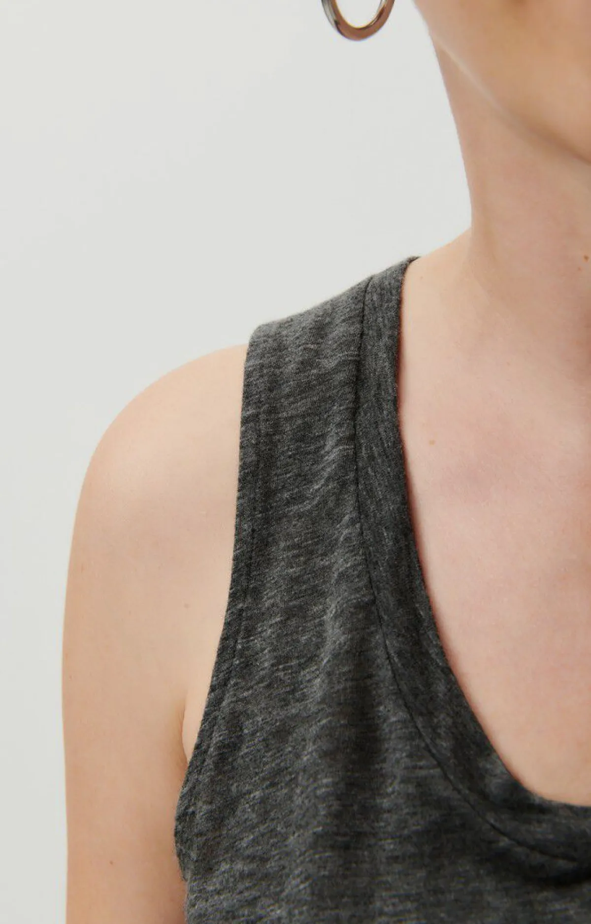 American Vintage Women'S Tank Top Jacksonville Charcoal Melange Online