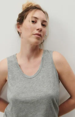 American Vintage Women'S Tank Top Jacksonville Heather Grey Fashion