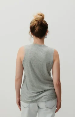 American Vintage Women'S Tank Top Jacksonville Heather Grey Fashion