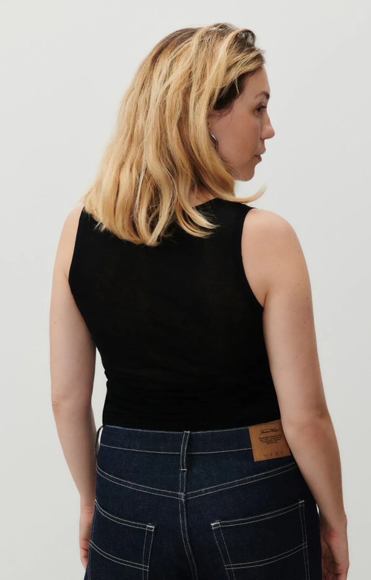 American Vintage Women'S Tank Top Massachusetts Black Outlet