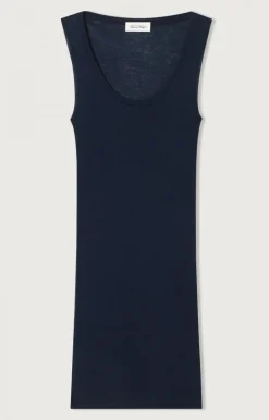American Vintage Women'S Tank Top Massachusetts Navy Hot