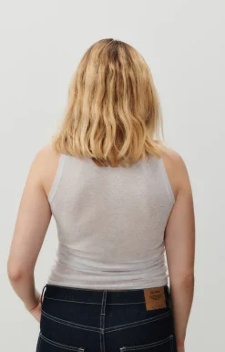 American Vintage Women'S Tank Top Massachusetts Heather Grey Sale