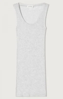 American Vintage Women'S Tank Top Massachusetts Heather Grey Sale