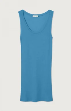 American Vintage Women'S Tank Top Massachusetts Vintage Bluish Clearance