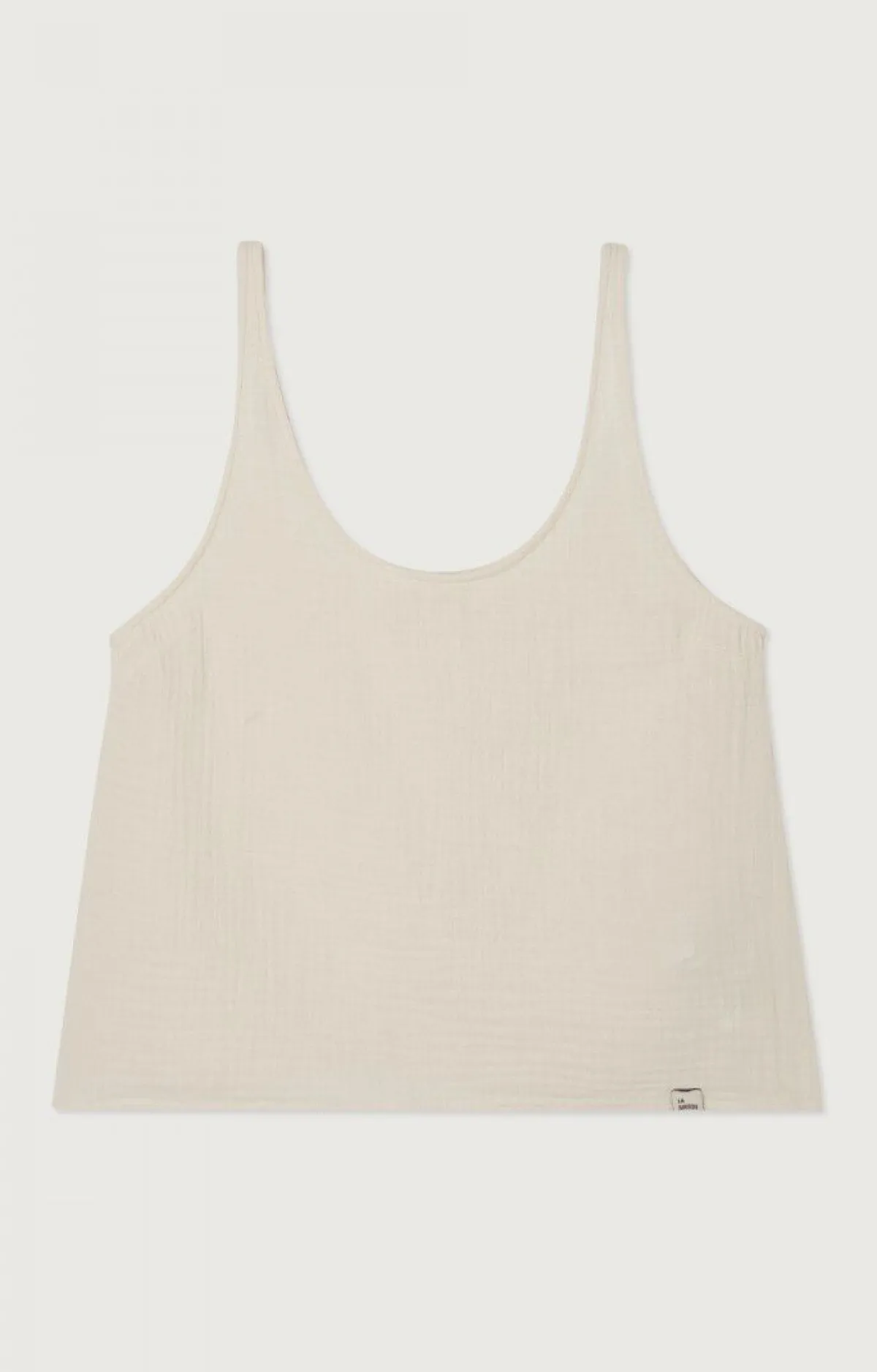 American Vintage Women'S Tank Top Ziky Ecru Best Sale