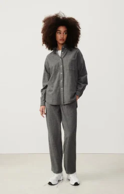 American Vintage Women'S Trousers Jofty Gravel Melange Shop