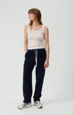 American Vintage Women'S Trousers Padow Navy Online