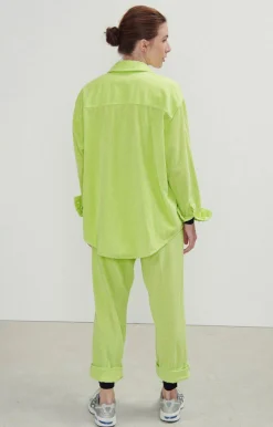 American Vintage Women'S Trousers Padow Vintage Fluorescent Yellow New