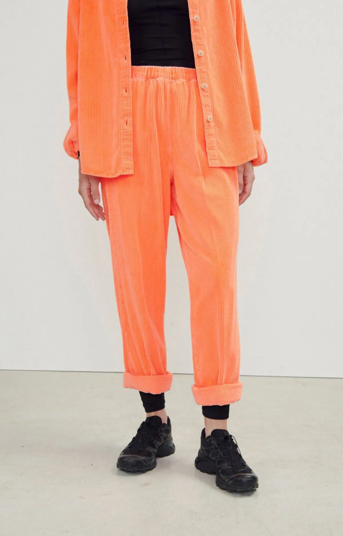 American Vintage Women'S Trousers Padow Fluorescent Orange Sale